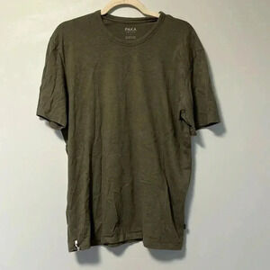 Paka army green  organic pima royal alpaca tee